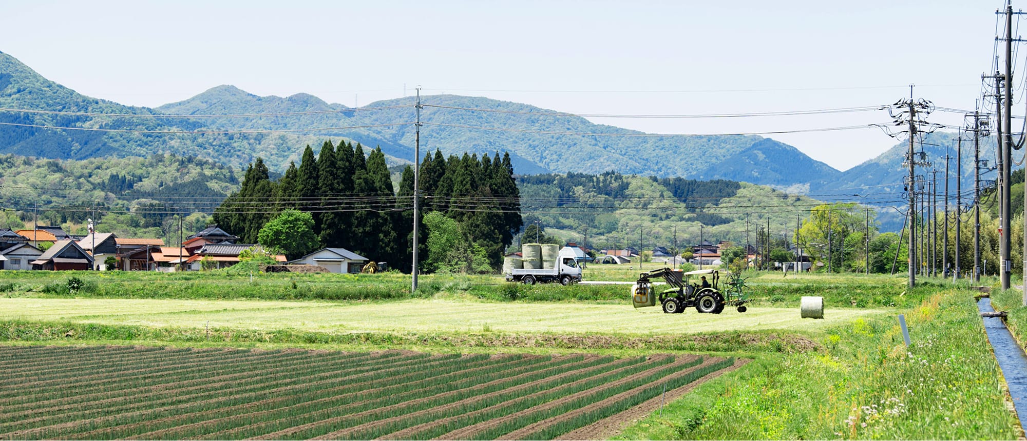真庭市の農業風景